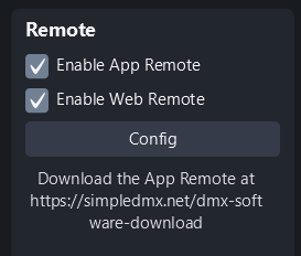 Remote control from app and browser